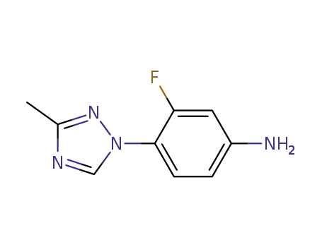 Benzenamine, 3-fluoro-4-(3-methyl-1H-1,2,4-triazol-1-yl)-