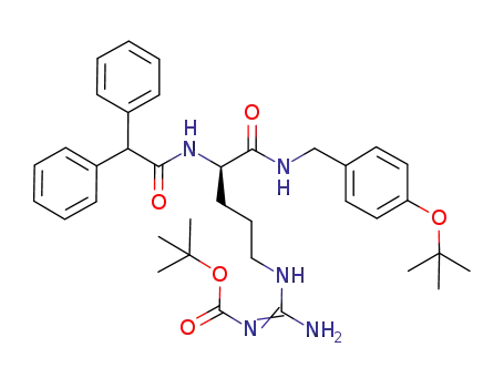 Molecular Structure of 1068148-44-6 ((R)-N-(4-tert-butoxybenzyl)-Nω-tert-butoxycarbonyl-Nα-(2,2-diphenylacetyl)argininamide)