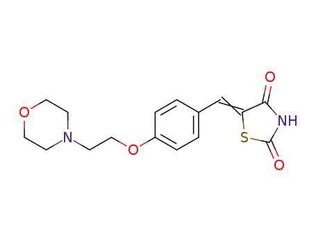 5-(4-(2-morpholinoethoxy)benzylidene)thiazolidine-2,4-dione