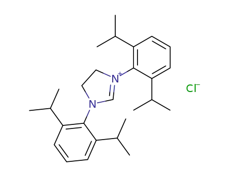 Molecular Structure of 258278-25-0 (1,3-BIS(2,6-DIISOPROPYLPHENYL)-IMIDAZOLIDINIUM-CHLORIDE)