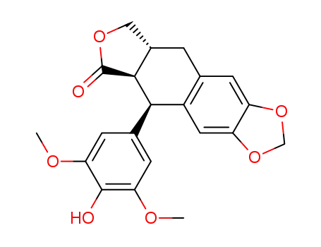 Molecular Structure of 3590-93-0 (4’－Demethyldeoxypodophyllotoxin)