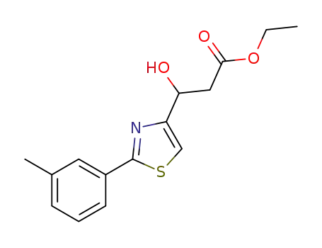 rac-ethyl 3-hydroxy-3-(2-m-tolylthiazol-4-yl)propanoate