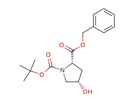 1,2-Pyrrolidinedicarboxylic acid, 4-hydroxy-, 1-(1,1-dimethylethyl)
2-(phenylmethyl) ester, (2S,4S)-
