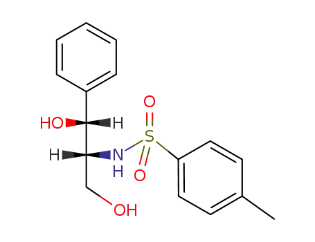Molecular Structure of 58107-48-5 (toluene-4-sulfonic acid-((1<i>RS</i>,2<i>RS</i>)-2-hydroxy-1-hydroxymethyl-2-phenyl-ethylamide))