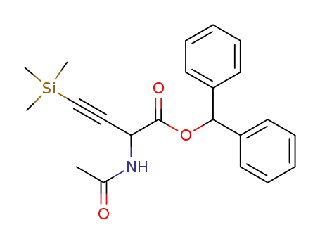 diphenylmethyl 2-amino-N-acetyl-4-(trimethylsilyl)-3-butynoate