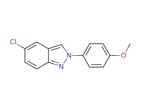 Molecular Structure of 1334951-08-4 (5-chloro-2-(4-methoxyphenyl)-2H-indazole)