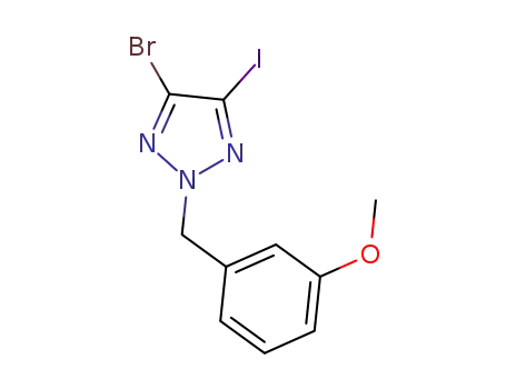 4-bromo-5-iodo-2-(3-methoxybenzyl)-2H-1,2,3-triazole