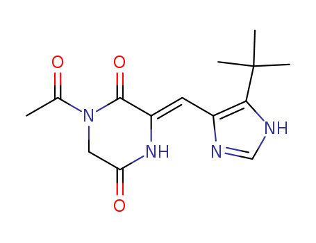 2,5-Piperazinedione, 1-acetyl-3-[[5-(1,1-dimethylethyl)-1H-imidazol-4-yl]methylene]-, (3Z)-
