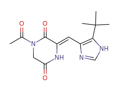 2,5-Piperazinedione, 1-acetyl-3-[[5-(1,1-dimethylethyl)-1H-imidazol-4-yl]methylene]-, (3Z)-