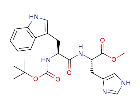 methyl 3-(3H-imidazol-4-yl)-2-[[3-(1H-indol-3-yl)-2-(tert-butoxycarbonylamino)propanoyl]amino]propanoate cas  72156-59-3