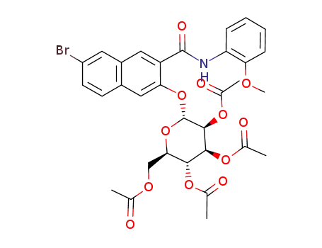 7-bromo-3-(2,3,4,6-tetra-O-acetyl-α-D-mannopyranosyloxy)-2-naphth-o-anisidide