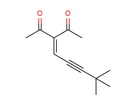 Molecular Structure of 1402404-18-5 (3-(4,4-dimethylpent-2-yn-1-ylidene)pentane-2,4-dione)