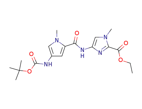 4-[(4-tert-butoxycarbonylamino-1-methyl-1H-pyrrole-2-carbonyl)amino]-1-methyl-1H-imidazole-2-carboxylic acid ethyl ester