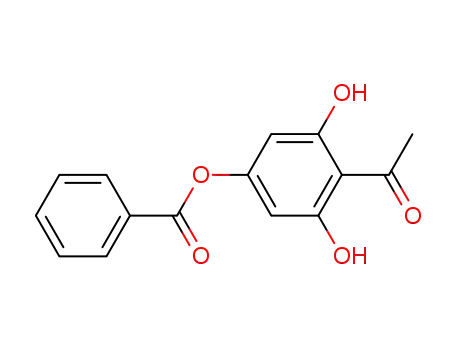 Molecular Structure of 130471-75-9 (Ethanone, 1-[4-(benzoyloxy)-2,6-dihydroxyphenyl]-)