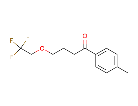 Molecular Structure of 87639-55-2 (1-Butanone, 1-(4-methylphenyl)-4-(2,2,2-trifluoroethoxy)-)