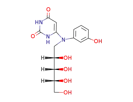 1-Deoxy-1-<(3-hydroxyphenyl)(1,2,3,6-tetrahydro-2,6-dioxo-4-pyrimidinyl)amino>-D-ribitol