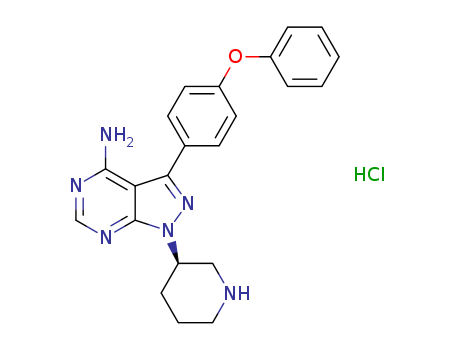 (R)-3-(4-phenoxyphenyl)-1-(piperidin-3-yl)-1H-pyrazolo[3,4-d]pyrimidin-4-amine hydrochloride