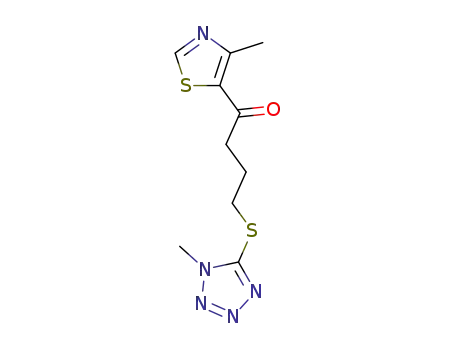 1-Methyl-5-[3-(4-methyl-5-thiazolyl)carbonylpropyl]thio-1,2,3,4-tetrazole