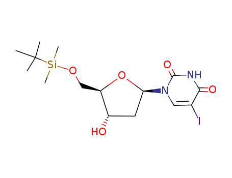 1-((2R,4S,5R)-5-(((tert-Butyldimethylsilyl)oxy)methyl)-4-hydroxytetrahydrofuran-2-yl)-5-iodopyrimidine-2,4(1H,3H)-dione