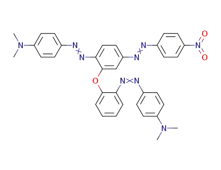 Molecular Structure of 97657-13-1 (<N,N-Dimethylanilin-<4-azo-2>-5-(4-nitro-phenylazo)-phenyl>-<N,N-dimethylanilin-<4-azo-2>-phenyl>-ether)