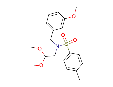 Molecular Structure of 39964-88-0 (Benzenesulfonamide,
N-(2,2-dimethoxyethyl)-N-[(3-methoxyphenyl)methyl]-4-methyl-)