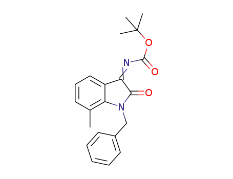 Molecular Structure of 1568924-02-6 (tert-butyl (1-benzyl-7-methyl-2-oxoindolin-3-ylidene)carbamate)