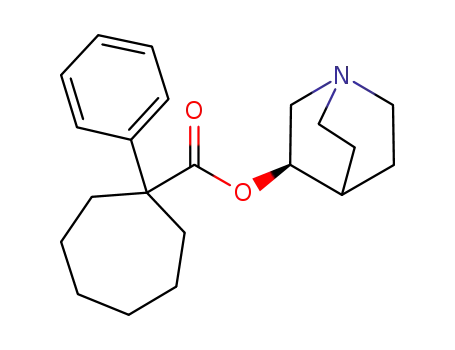 Molecular Structure of 1026791-31-0 (1-phenyl-cycloheptanecarboxylic acid (R)-(1-aza-bicyclo[2.2.2]oct-3-yl)ester)