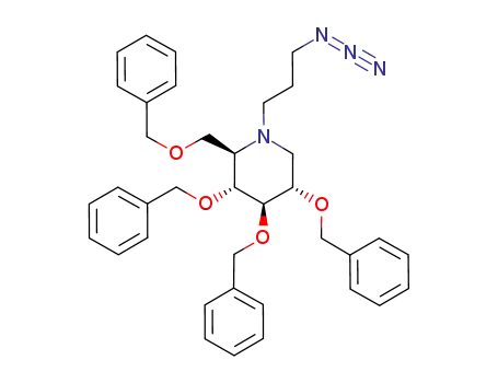N-(3-azidopropyl)-2,3,4,6-tetra-O-benzyl-1,5-dideoxy-1,5-imino-D-glucitol