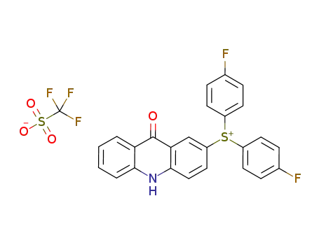 Molecular Structure of 1306757-09-4 (CF<sub>3</sub>O<sub>3</sub>S<sup>(1-)</sup>*C<sub>25</sub>H<sub>16</sub>F<sub>2</sub>NOS<sup>(1+)</sup>)