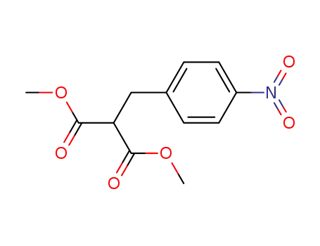 Molecular Structure of 124090-10-4 (DIMETHYL (4-NITROBENZYL)MALONATE  97)