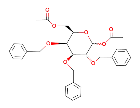 1,6-di-O-acetyl-2,3,4-tri-O-benzyl-α/β-D-galactopyranose