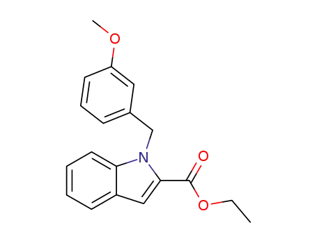 1-(3-methoxy-benzyl)-1<i>H</i>-indole-2-carboxylic acid ethyl ester
