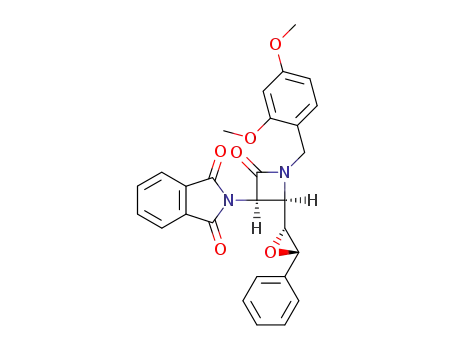2-[(3R,4R)-1-(2,4-Dimethoxy-benzyl)-2-oxo-4-((2R,3S)-3-phenyl-oxiranyl)-azetidin-3-yl]-isoindole-1,3-dione