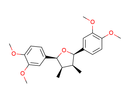 Molecular Structure of 122872-00-8 (Furan,2,5-bis(3,4-dimethoxyphenyl)tetrahydro-3,4-dimethyl-, (2S,3R,4S,5S)-)