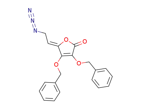 Molecular Structure of 1617539-93-1 ((Z)-C-6-azido-2,3-O,O-dibenzyl-4,5-didehydro-5,6-dideoxy-L-ascorbic acid)