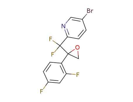Molecular Structure of 294182-28-8 (5-bromo-2-((-2-(2,4-difluorophenyl)oxiran-2-yl)difluoromethyl)pyridine)
