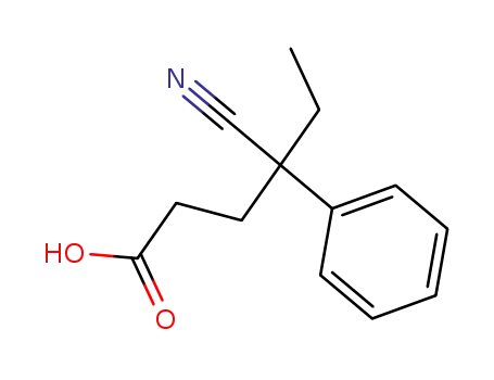 Molecular Structure of 17721-16-3 (4-cyano-4-phenylhexanoic acid)