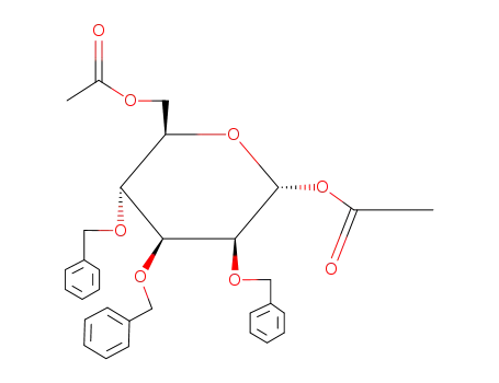 Molecular Structure of 65556-30-1 (1,6-DI-O-ACETYL-2,3,4-TRI-O-BENZYL-ALPHA-D-MANNOPYRANOSE)
