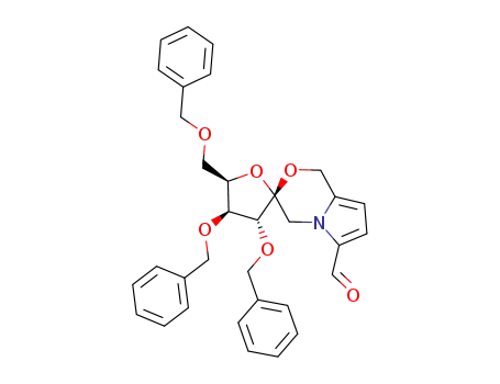 (2R,3R,4S,5R)-3,4-bis(benzyloxy)-5-(benzyloxymethyl)-1',4,4',5-tetrahydro-3H-spiro[furan-2,3'-pyrrolo[2,1-c][1,4]oxazine]-6'-carbaldehyde