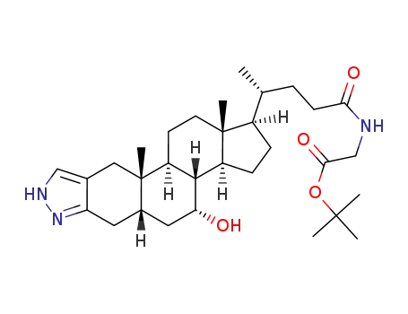 [(R)-4-((1R,3aS,3bR,4R,5aS,10aS,10bS,12aR)-4-Hydroxy-10a,12a-dimethyl-1,2,3,3a,3b,4,5,5a,6,8,10,10a,10b,11,12,12a-hexadecahydro-7,8-diaza-dicyclopenta[a,h]phenanthren-1-yl)-pentanoylamino]-acetic acid tert-butyl ester