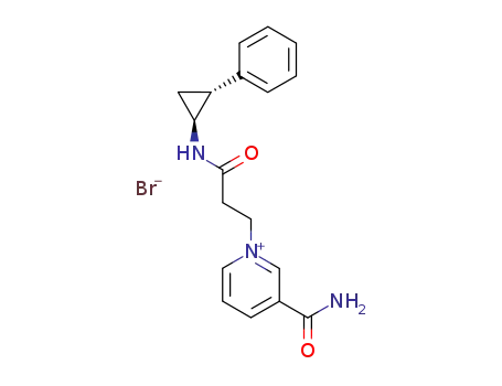 (+/-)-trans-3-(aminocarbonyl)-1-<3-oxo-3-<(2-phenylcyclopropyl)amino>propyl>pyridinium bromide