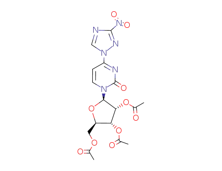4-(3-nitro-1,2,4-triazol-1-yl)-1-(2',3',5'-tri-O-acetyl-β-D-ribofuranosyl)-pyrimedin-2(1H)-one