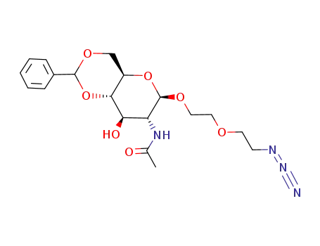 N-{(4aR,6R,7R,8R,8aS)-6-[2-(2-Azido-ethoxy)-ethoxy]-8-hydroxy-2-phenyl-hexahydro-pyrano[3,2-d][1,3]dioxin-7-yl}-acetamide