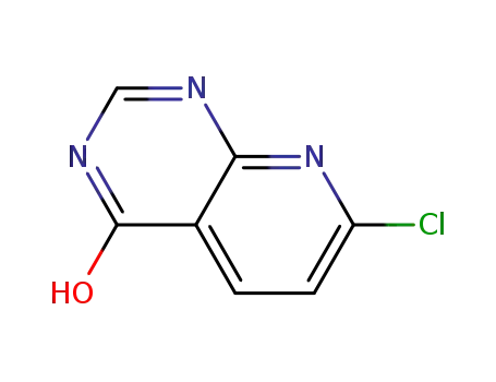Molecular Structure of 552331-43-8 (7-CHLORO-PYRIDO[2,3-D]PYRIMIDIN-4-OL)