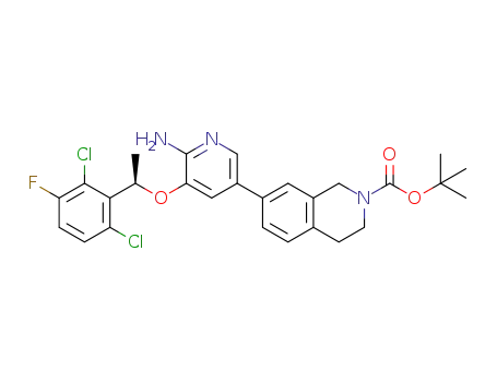 (R)-5-(2-(tert-butoxycarbonyl)-1,2,3,4-tetrahydroisoquinoline-7-yl)-3-(1-(2,6-dichloro-3-fluorophenyl)ethoxy)pyridin-2-amine