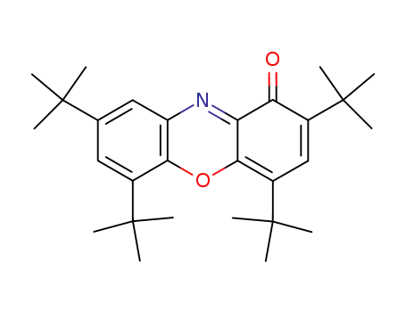 Molecular Structure of 55429-04-4 (2,4,6,8-Tetra-tert-butyl-1H-phenoxazin-1-one)
