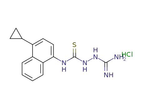 Molecular Structure of 1533519-90-2 (C<sub>15</sub>H<sub>17</sub>N<sub>5</sub>S*ClH)