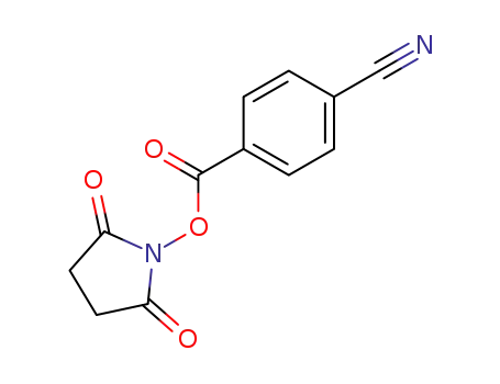 Molecular Structure of 99300-38-6 (Benzonitrile, 4-[[(2,5-dioxo-1-pyrrolidinyl)oxy]carbonyl]-)