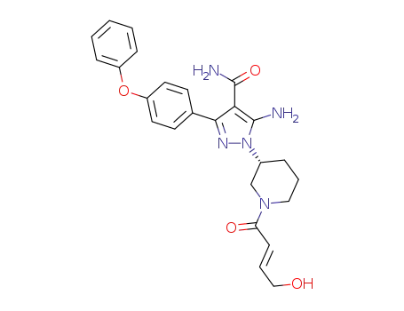 5-amino-1-{(3R)-1-[(2E)-4-hydroxybut-2-enoyl]piperidin-3-yl}-3-(4-phenoxyphenyl)-1H-pyrazole-4-carboxamide