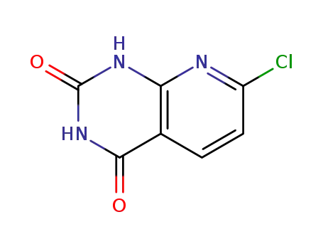 Molecular Structure of 938443-19-7 (7-Chloropyrido[2,3-d]pyrimidine-2,4-diol)